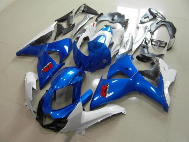 2009-2016 Blue and White OEM Style Suzuki GSXR 1000 K9 Bike Fairing Kit UK Stores