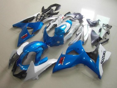 2009-2016 White Blue Suzuki GSXR 1000 K9 Motorcycle Fairing UK Stores