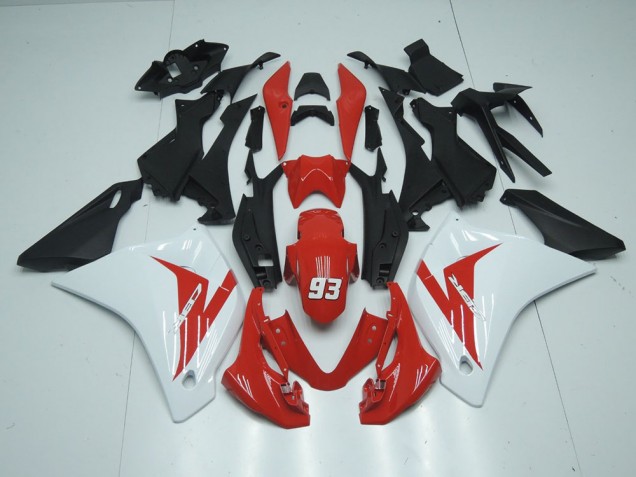 2011-2013 Red White 93 Honda CBR125R Motorcycle Fairing Kit UK Stores