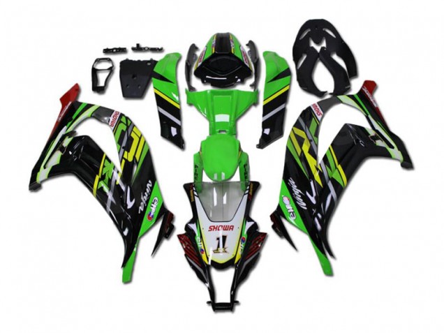 2011-2015 Green Black Kawasaki ZX10R Bike Fairings UK Stores