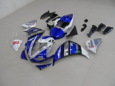 2012-2014 Blue White Yamaha YZF R1 Bike Fairing UK Stores