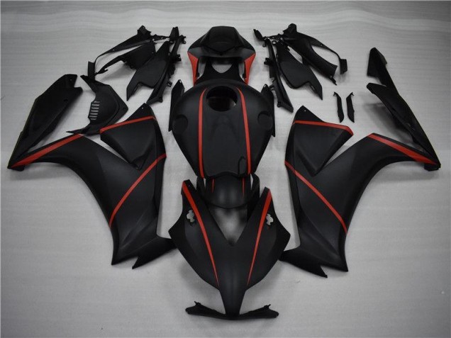 2012-2016 Matte Black Red Honda CBR1000RR Motorcycle Replacement Fairings UK Stores