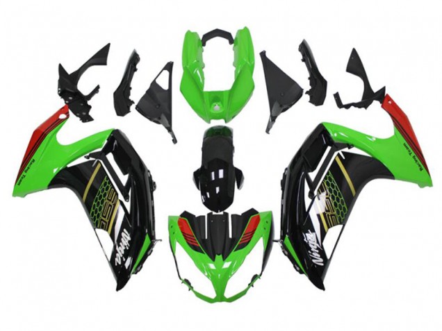 2012-2016 Green Black Kawasaki EX650 Motorbike Fairing UK Stores