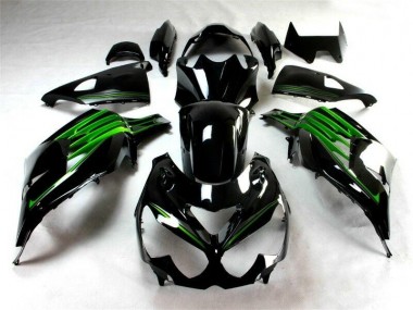 2012-2021 Black Green Kawasaki ZX14R ZZR1400 Motorcylce Fairings UK Stores