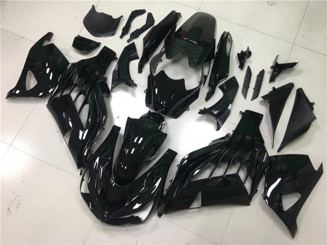 2012-2021 Glossy Black Kawasaki ZX14R ZZR1400 Moto Fairings UK Stores