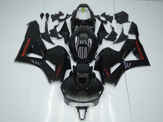 2013-2021 Glossy Black with Red Sticker Honda CBR600RR Motorcycle Fairings Kit UK Stores