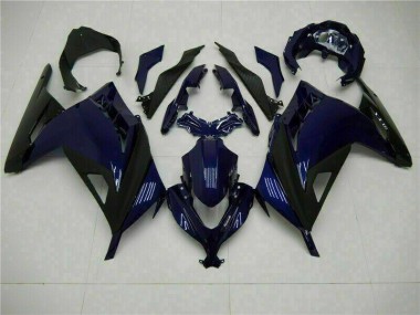 2013-2016 Blue Black Kawasaki EX300 Motorcycle Fairings Kits UK Stores