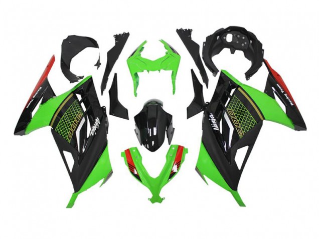 2013-2016 Green Black Kawasaki EX300 Motor Bike Fairings & Bodywork UK Stores