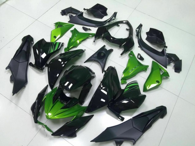 2013-2016 Green Black Kawasaki Z800 Moto Fairings UK Stores