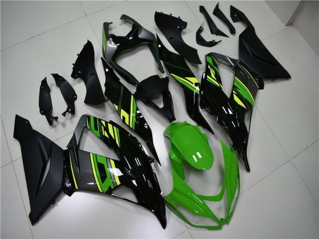 2013-2018 Green Black Kawasaki ZX6R Replacement Fairings UK Stores