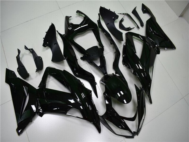 2013-2018 Glossy Black Kawasaki ZX6R Motorcycle Fairings Kit UK Stores