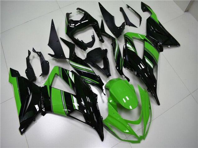 2013-2018 Green Black Kawasaki ZX6R Motorcycle Fairings UK Stores