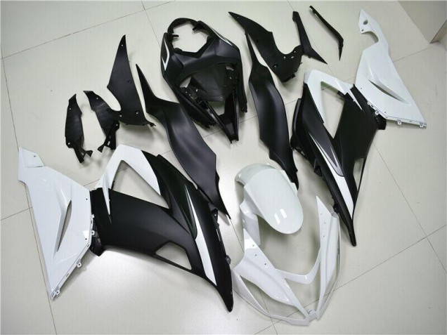 2013-2018 White Black Kawasaki ZX6R Motorbike Fairings UK Stores