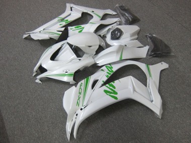 2016-2019 White Green Kawasaki ZX10R Motorcycle Fairing UK Stores