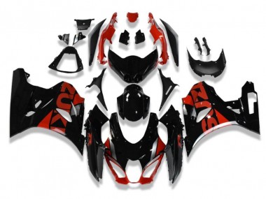 2017-2021 Black Red Suzuki GSXR 1000 Motorcycle Fairings Kit UK Stores