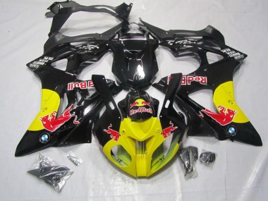 2009-2014 Yellow Black RedBull BMW S1000RR Motorbike Fairing Kits UK Stores