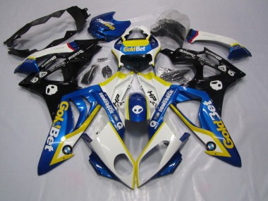 2009-2014 Blue White GoldBet BMW S1000RR Motorcycle Replacement Fairings UK Stores