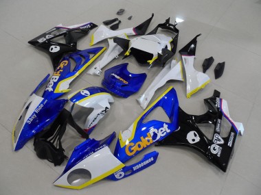 2009-2014 Blue White GoldBet BMW S1000RR Motorcycle Fairings UK Stores