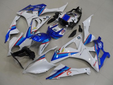 2009-2014 Blue White BMW S1000RR Motorcycle Fairing Kit UK Stores