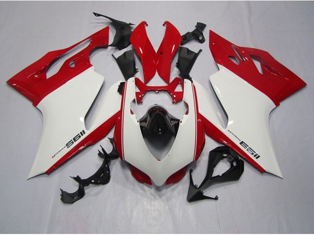 2011-2014 White Red Ducati 1199 Bike Fairings UK Stores