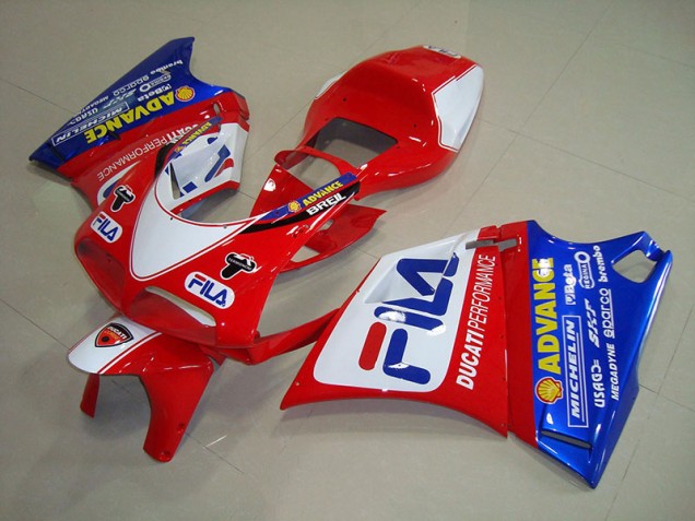 1993-2005 Red Blue Fila Ducati 748 Motorbike Fairing UK Stores