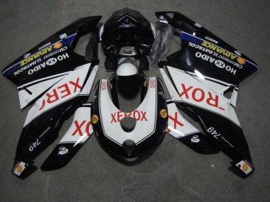 2005-2006 Black White Xerox Ducati 749 Motorcycle Replacement Fairings UK Stores