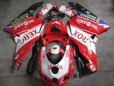 2005-2006 Red White Xerox Ducati 749 Motorcycle Fairings Kits UK Stores