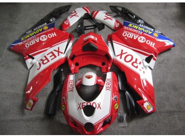 2005-2006 Red White Xerox Ducati 749 Motorcycle Fairings Kits UK Stores