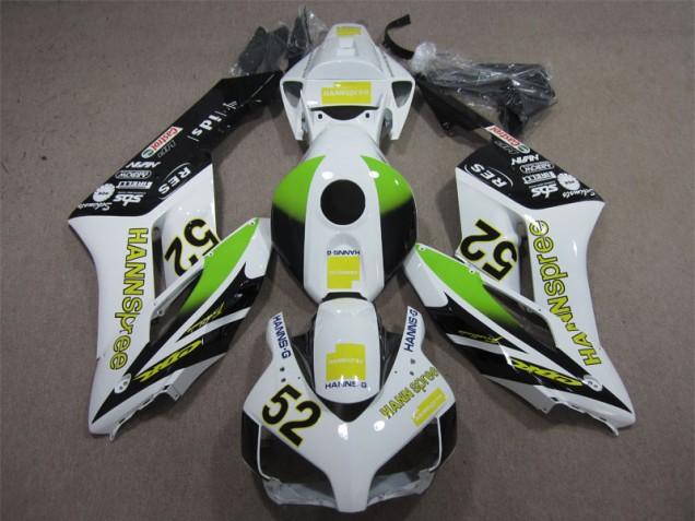 2004-2005 White Green Hannspree 52 Honda CBR1000RR Replacement Motorcycle Fairings UK Stores