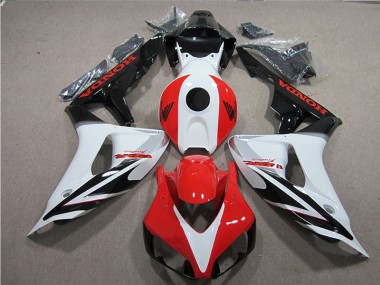 2006-2007 Black White Red Fireblade Honda CBR1000RR Motorcycle Fairings Kits UK Stores