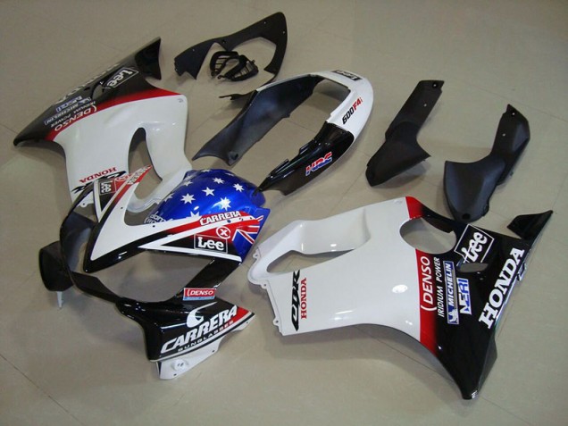 2004-2007 White Blue DENSO HRC Carrera Honda CBR600 F4i Bike Fairing UK Stores