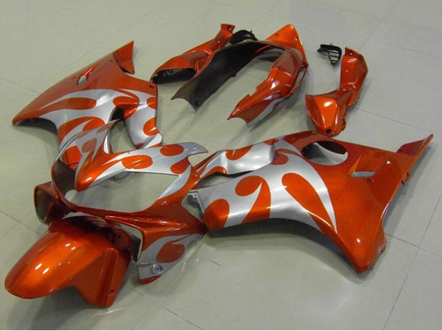 2004-2007 Orange Silver Honda CBR600 F4i Motor Bike Fairings UK Stores