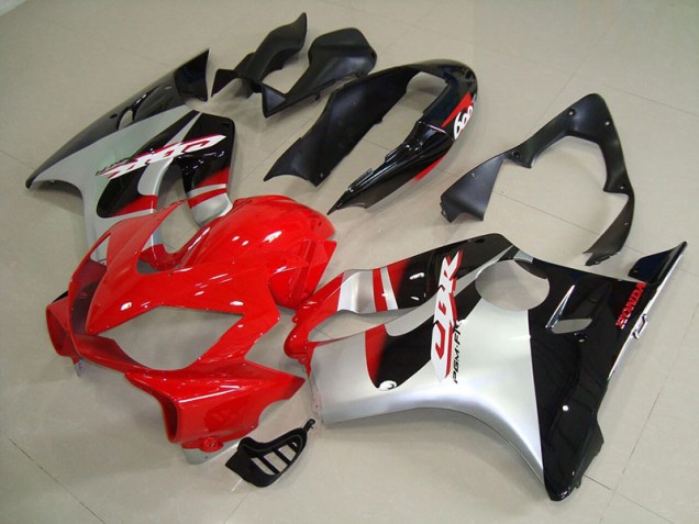 2004-2007 Red Silver Honda CBR600 F4i Replacement Motorcycle Fairings UK Stores