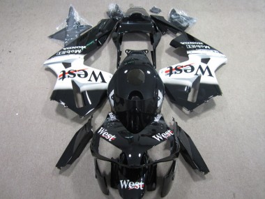 2003-2004 West White Black Honda CBR600RR Motorbike Fairings UK Stores