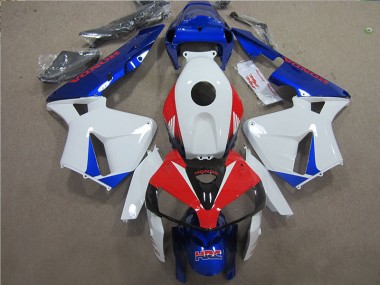 2005-2006 White Blue Red HRC Honda CBR600RR Motorcycle Fairings Kits UK Stores