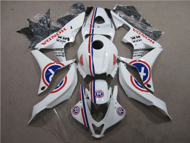 2007-2008 White R Honda CBR600RR Motorcycle Fairings Kits UK Stores