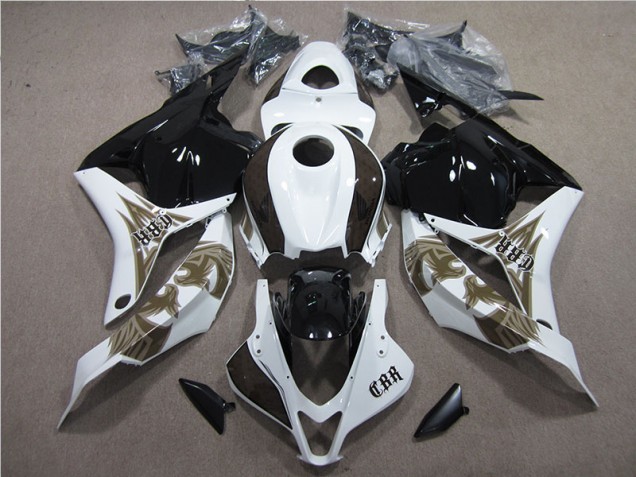 2009-2012 Black White Honda CBR600RR Bike Fairing Kit UK Stores