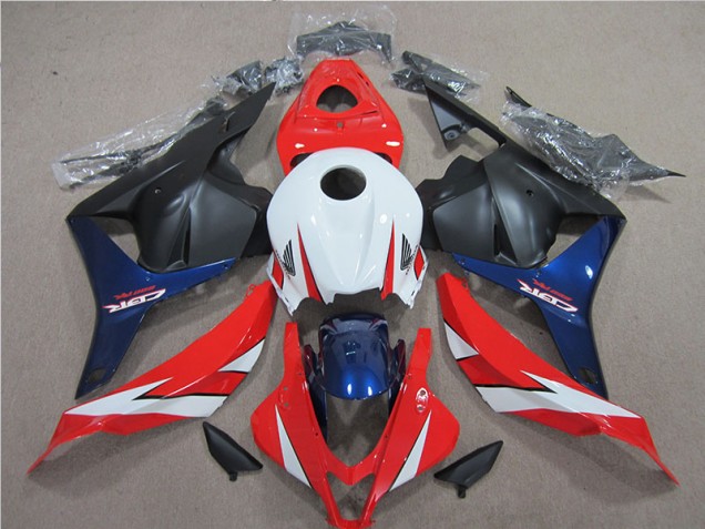 2009-2012 White Red Blue Honda CBR600RR Motorcycle Fairings Kits UK Stores