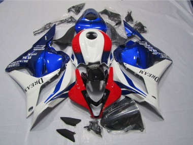 2009-2012 White Blue Red DREAM Honda CBR600RR Motor Fairings UK Stores