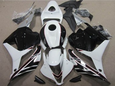 2009-2012 White Black Honda CBR600RR Motorcycle Fairings Kit UK Stores