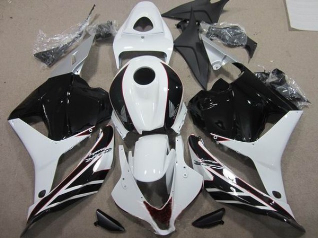 2009-2012 Black White Honda CBR600RR Motorcycle Fairings UK Stores