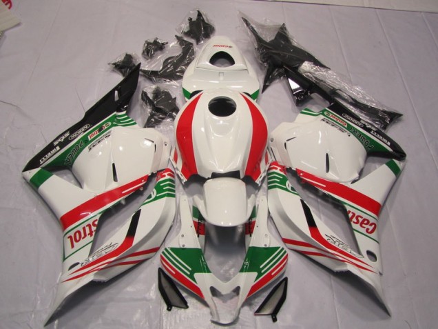 2009-2012 White Green Red Honda CBR600RR Bike Fairings UK Stores