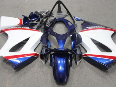 2002-2013 Blue White Honda VFR800 Motorcycle Fairings UK Stores