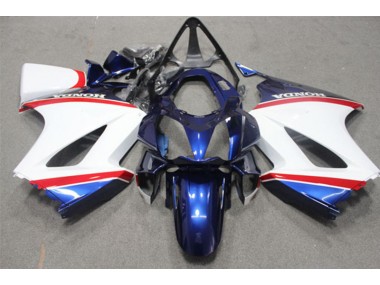 2002-2013 Blue White Honda VFR800 Motorcycle Fairings UK Stores