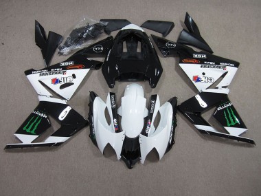 2003-2005 Black White Monster Kawasaki ZX10R Motorbike Fairing UK Stores