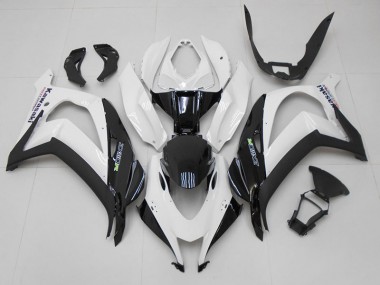 2016-2019 White Black Kawasaki ZX10R Motorcycle Fairing UK Stores