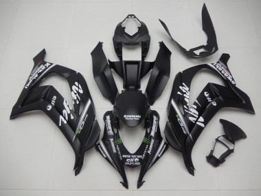 2016-2019 Black Reacing Team Ninja Kawasaki ZX10R Motorcycle Fairing Kits UK Stores