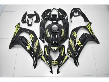 2016-2019 Black Yellow Reacing Team Ninja Kawasaki ZX10R Motorbike Fairing UK Stores