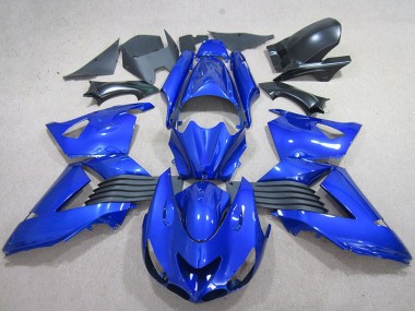 2006-2011 Blue Kawasaki ZX14R ZZR1400 Motorbike Fairing Kits UK Stores