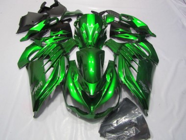 2012-2021 Green White Ninja Decal Kawasaki ZX14R ZZR1400 Bike Fairings UK Stores